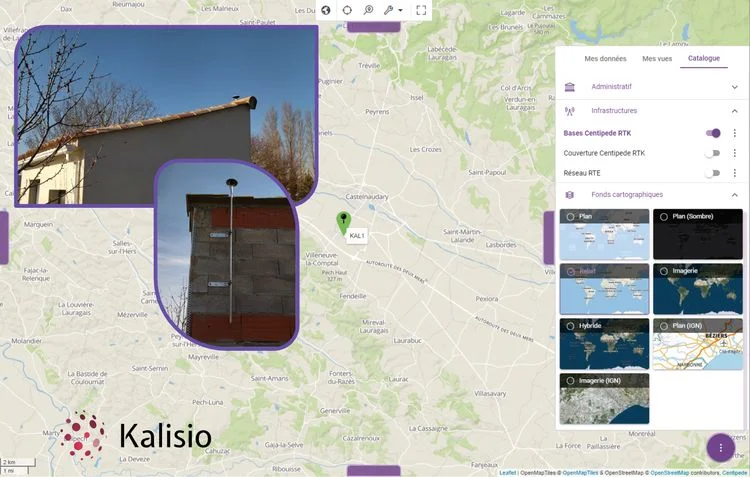 Photo de l'installation de la 1er base de RTK