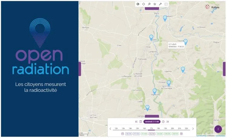 open radiation disponible via Kano (screenshot)